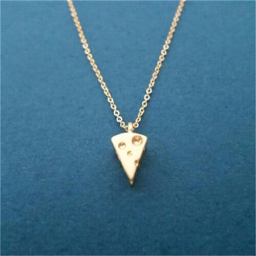 Popular In Europe And America, Eight-Petal Patchwork Cheese Pendant Necklace