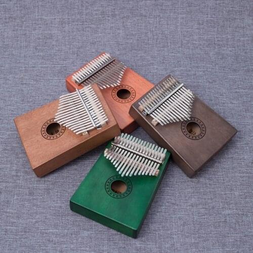Beginners Thumb Piano Kalimba 17 Keys Solid Wood Portable Adjustable Musical Keyboard Instruments