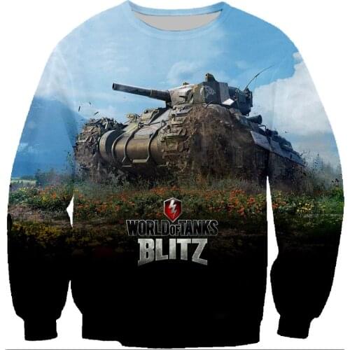 3D Print Men/Women Pullover Hoodies Long Sleeve Crewneck Streetwear Game World Of Tanks Sweatshirts Hoody Sudaderas Hombre Tops