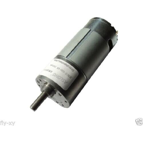 2pcs/lot 60W 40KGfcm 12V 100RPM DC geared motor High torque Metal Gear motor 550