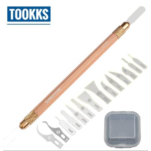 S1020 Powerful Mainboard Chip Glue Removal Knife Disassembling Prying Scraping iPhoneX CPU A10 A11 Repair Tool knife Set