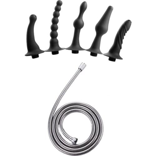 Wetips Silicone Anal Shower Douche Clistere Bidet Shower Hose Anaal Klisma Bidet Washing Anal Enema Cleaning Anal Cleaner