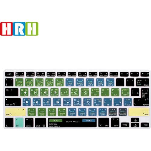 HRH Traktor Pro 2/Kontrol S4 Shortcuts Hot Key Silicone Keyboard Cover Skin for MacBook Air Pro Retina 13" 15"keyboard Protector