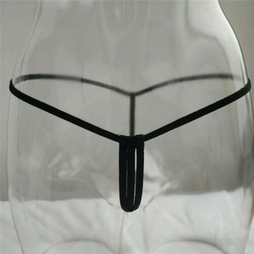 Mens panties sexy underwear men underpants gay micro Thongs tanga Solid color Hollow out Open file Unisex String Fun Breathable