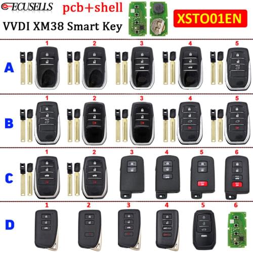 Xhorse VVDI XM Smart Key Universal Remote Car Key Support Renew & Rewrite for Toyota 8A 4D for Key Tool Plus Max VVDI2 VVDI Mini