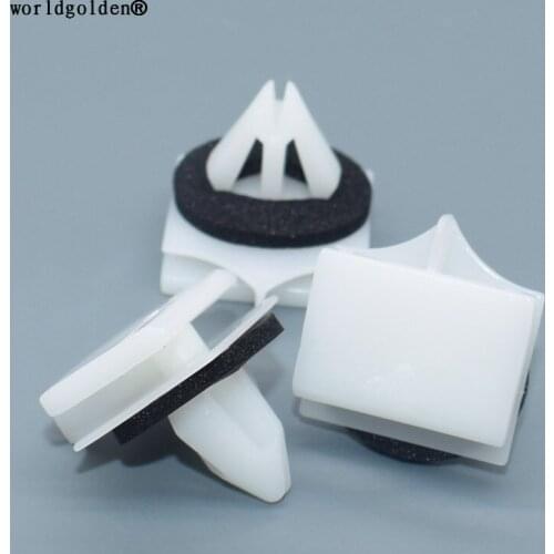 Worldgolden 100pcs auto clip Rocker Panel Moulding Clip for GM 11518357