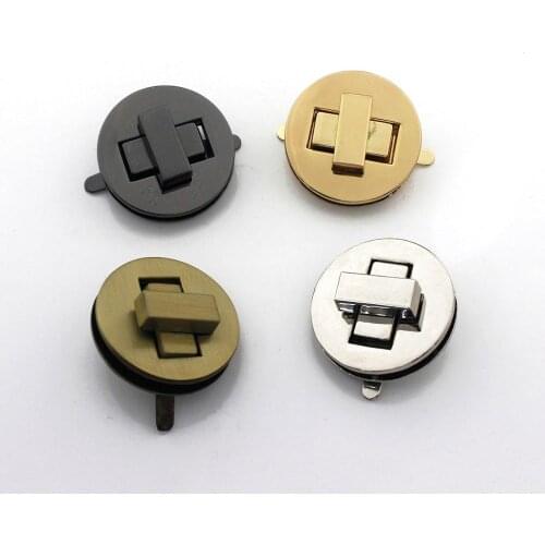 1pcs Metal Bag Turn Lock Twist Lock Clasp for Leather Craft Women Bag Handbag Shoulder Bag Purse DIY Hardware Accessories 35mm