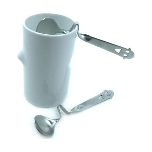 10 pcs/lot Stainless steel Cute smiling face coffee spoon smiley twisted spoon creative personality Colher