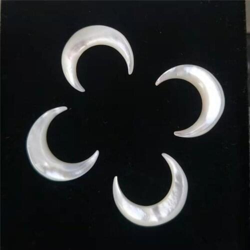 10Pcs/bag Diy Shell Natural Material Crescent Handmade Pendant Craft Supplies Home Hand Sewing Art Ear Studs Jewelry Accessories