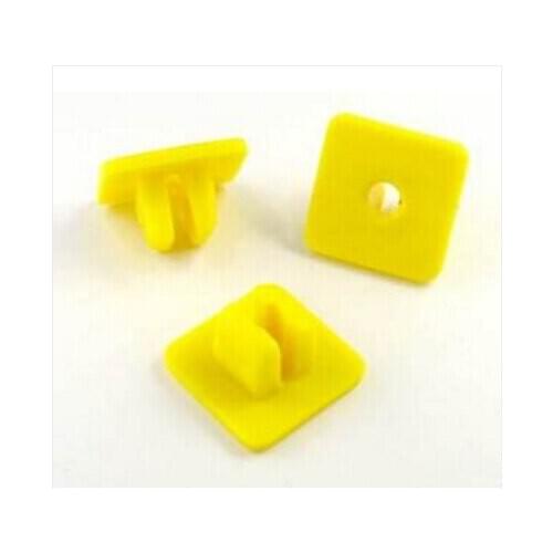 10x Wheel Arch Lining Screw Grommet for Honda, 5mm, Yellow, Equiv to 90676SA7003