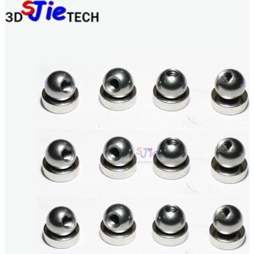 12set/lot 3D printer Delta KOSSEL K800 steel ball +special magnetic holder/bracket for Reprap Delta Rostock Kossel