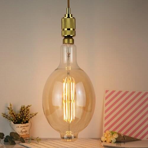 Antique LED bulbs Creative Soft light Classic long tube Decorative lamp Spherical warm light Personalized retro lamp E27 8W