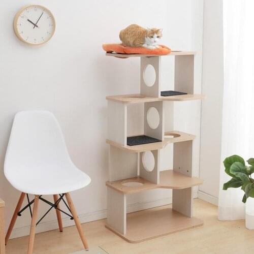 Big Cat Climbing Frame Wooden Platform Cat Tree Cat Litter Cat Scratch Board Cat Cat Toy Shelf