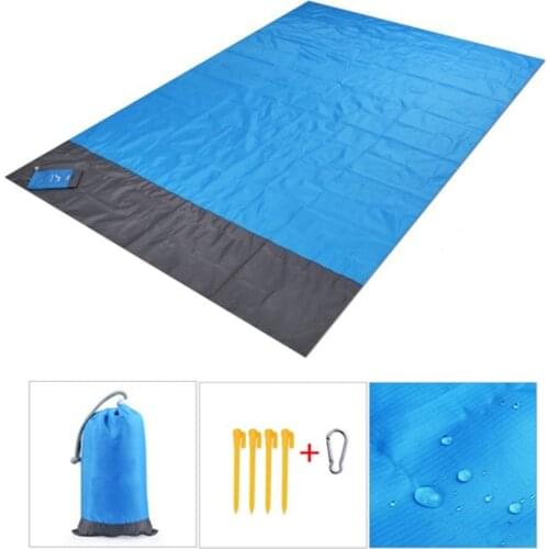 Large Beach Towels Anti Sand Beach Mat Sand Proof Portable Pocket Beach Blanket Cover Extra Large Outdoor Picnic Mat For Travel
