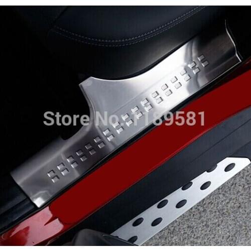 For Nissan X-Trail Rogue 2014 2015 2016 Stainless Steel Interior door sill Protectors