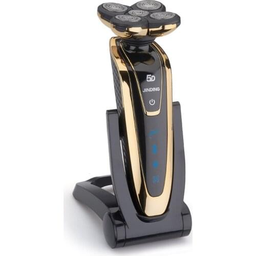 Electric Shaver Whole Body Washing Rotary Type Five Heads Double Loop Independent Floating Blade ABS Electric Shaver