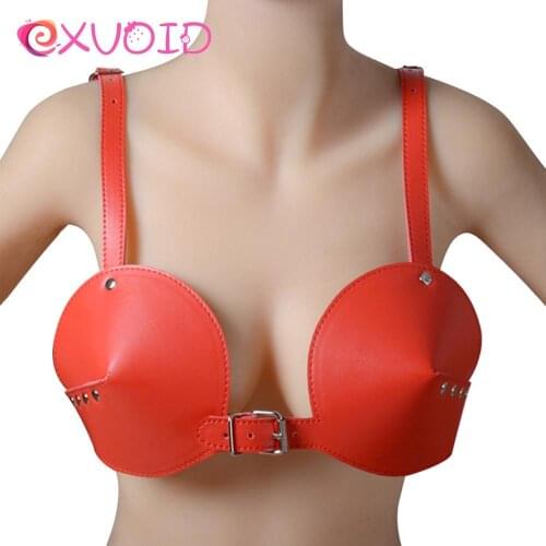 EXVOID Sexy Bra Slave Restriant Sex Toys for Couples Flirting BDSM Bondage Leather Underwear Erotic Lingerie For Women Girls