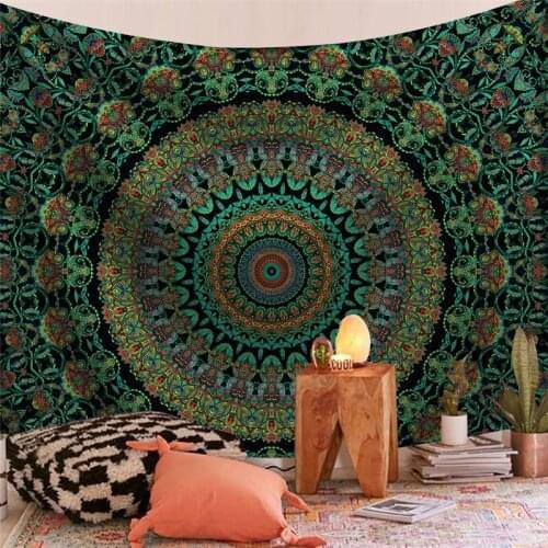 Indian Mandala Tapestry Wall Hanging Sandy Beach Throw Rug Blanket Camping Tent Travel Mattress Bohemian Sleeping Pad Tapestries