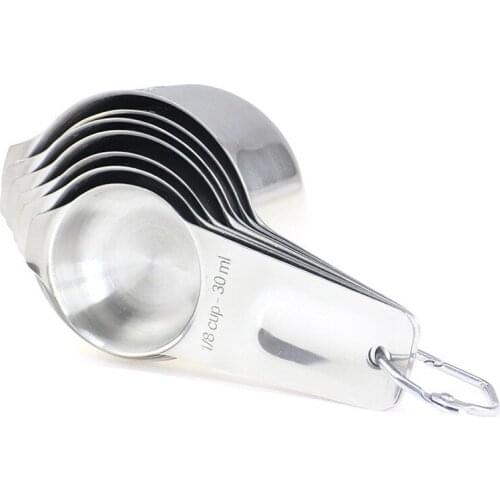 Baking tools 304 stainless steel 7-piece measuring spoon measuring spoon set with graduated measuring cup kitchen utensils