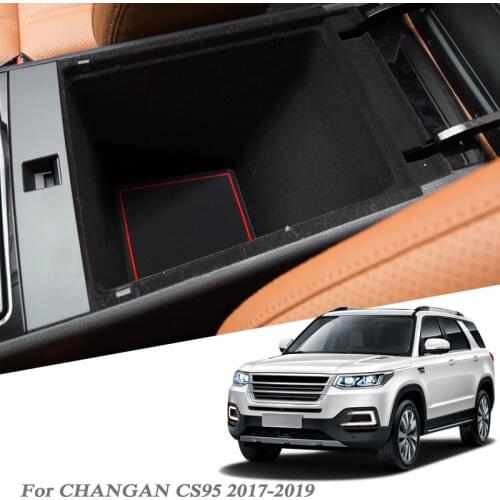 28pcs Car Styling Gate slot pad For CHANGAN CS95 2017-2020 Silica Gel Door Groove Mat Auto interior Non-slip dust Accessories