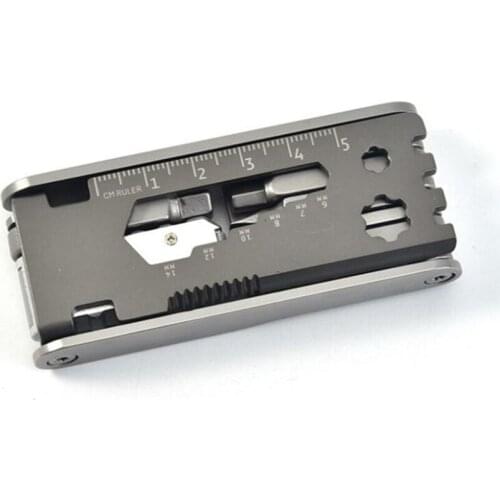 Bike Multi Tool with Light 11 in 1 Multi-Function Bike Bicycle Cycling Mechanic Repair Tool for Outdoor, Stainless Steel