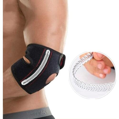 1PCS Neoprene Elbow Support Side Springs Support Adjustable Elbow Protector Pad Wrap Arm Sleeve Tennis Basketball Brace Guard