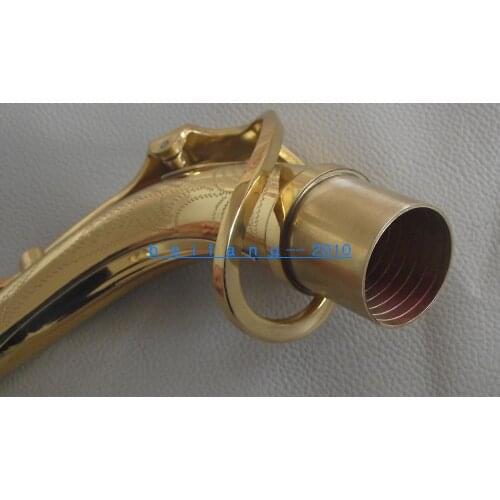 2pcs New Alto saxophone neck gold lacquer