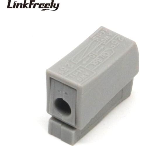 PCT-111 100pcs Quick Wire Connector Teminator Lug 24A 400V 2.5mm^2 Spring Faston Terminal Block Connector Set Electric