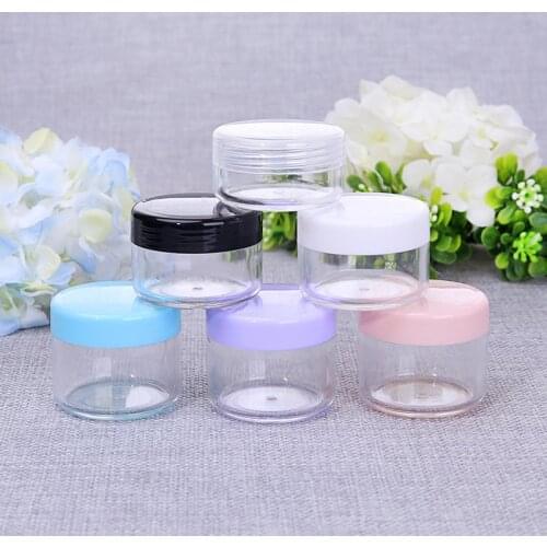 Plastic Cream Jar Refillable Bottles DIY Handcraft Pottery Clay Storage Box Cosmetic Containers Durable Storage Boxes 10/15/20g