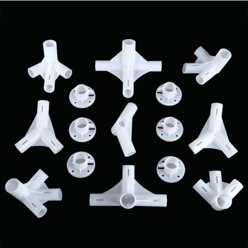15Pcs Plastic Tent Connector Parts For 3x6m Gazebo Awning Tent Corner Center Connector Feet 25/19mm Tent Accessories