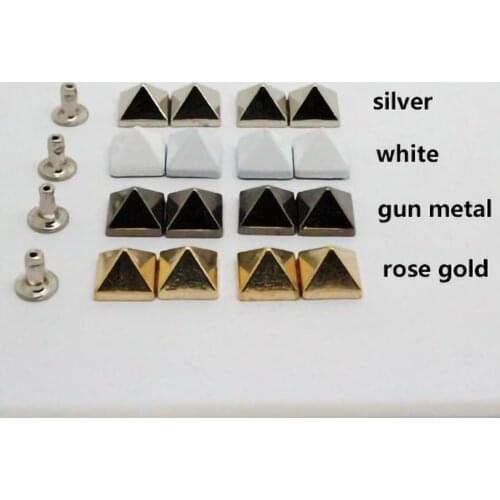 Pryamid Tent Spike Bracelet Rivet Cap Stud For Leather Craft Bag Clothes Wallet Shoe Jeans Jewelry Trims Accessories Rock Punk