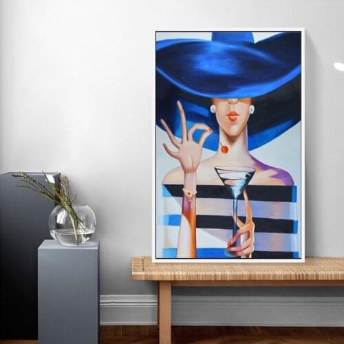 Modern Wall Art Canvas Painting France Style Sexy Lady Poster Prints Quadros Decoration Home Dinning Room Living Room Decor