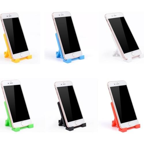 Universal Plastic Phone Holder Stand Foldable Desk Stand Adjustable For iPhone Xiaomi Samsung Smart Phone MP3 Car Mount Stand