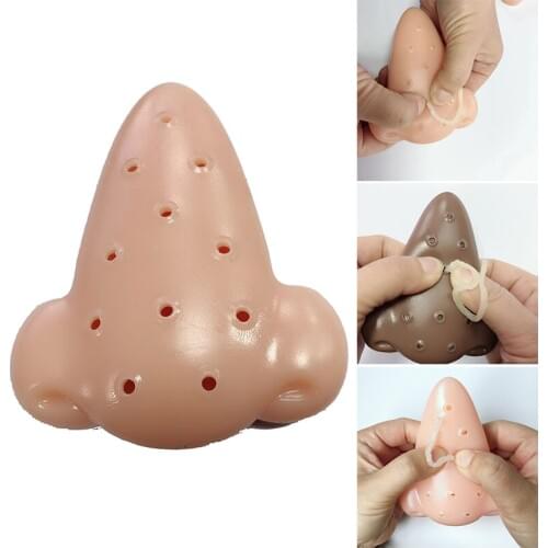 In Stock Pimple Popping Squeezing Acne Toys Decompression Relief Stress Nose Toy