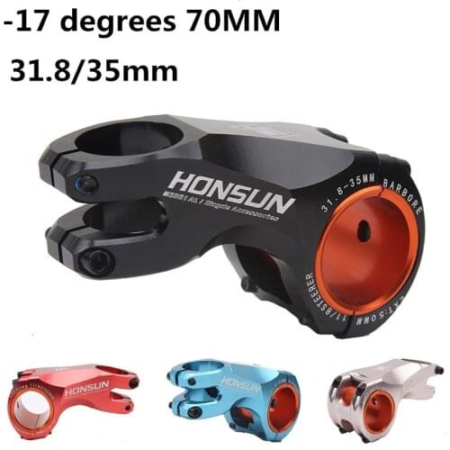 Bicycle Stem Aluminum Alloy riser Racing Cycle Black Red 35mm / 31.8mm CNC Bicycle Handle Stem MTB Mountain Road Bicycle Parts