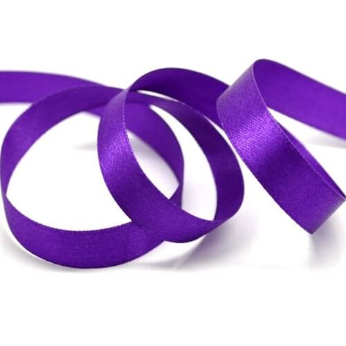 1 Roll Polyester Ribbon 1/2" Wide Purple DIY Scrapbook Festival Decorative Findings
