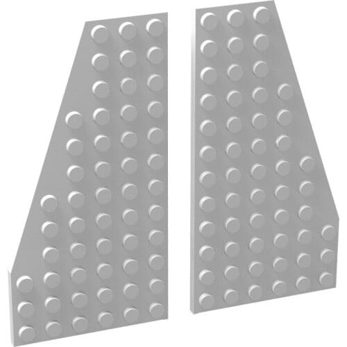 1pcs 6x12 Wedge Shaped Plate Building Blocks 30355 30356 Educational Creative Size Fit Other Brand DIY Toys Accessorie