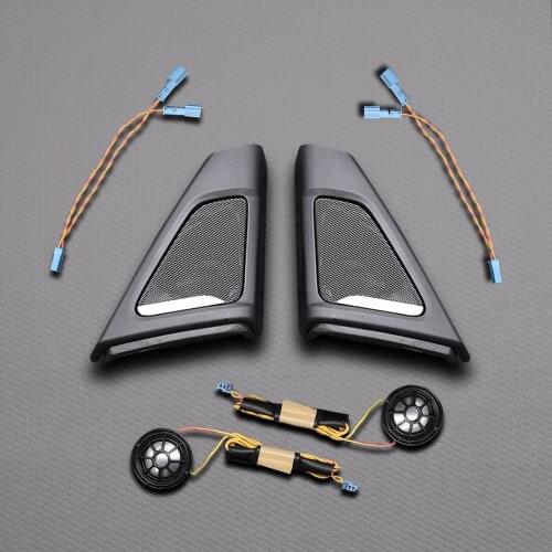 Car Tweeter Cover For BMW F10 F11 5 Series Front Door Audio Head Treble Horn Loudspeaker Hifi Frequency Speakers Upgrade Frame
