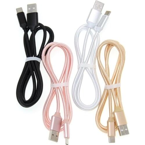 Charging Cable 90 Degree Nylon Braided Cable for IPhone X Micro USB Cable Type-C USB C Cable for Samsung Huawei LG 50pcs/lot