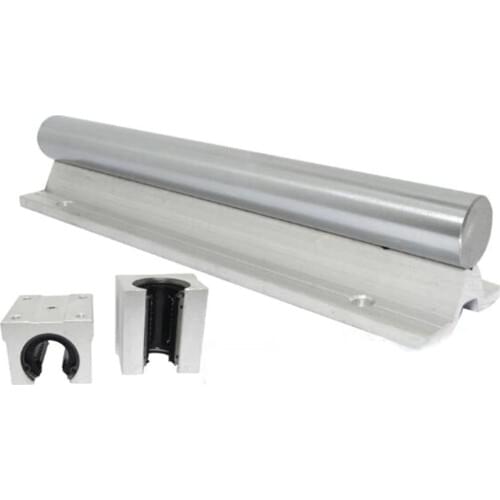 12mm linear rail SBR12 -L 150mm supporter rails + 2pcs SBR12UU blocks for CNC for 12mm linear shaft support rails