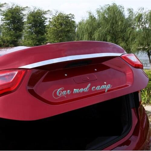 For Chevrolet Cruze Sedan 2017 2018 Stainless Steel Rear Tail Trunk Lid Molding Cover Trim 1pcs Car Styling Accessories