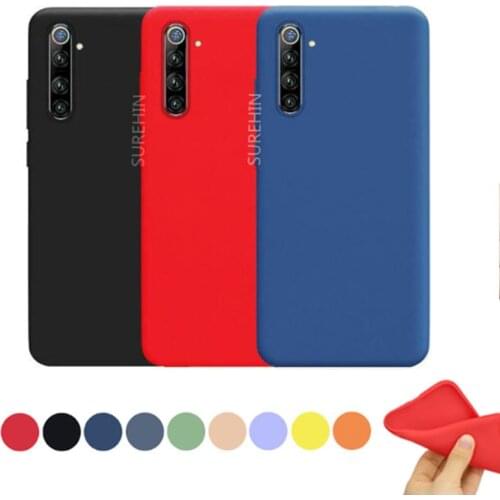 SUREHIN soft cover for OPPO REALME 6 PRO case 6S blue Чехол yellow red clear transparent silicone case for OPPO realme 6 cover