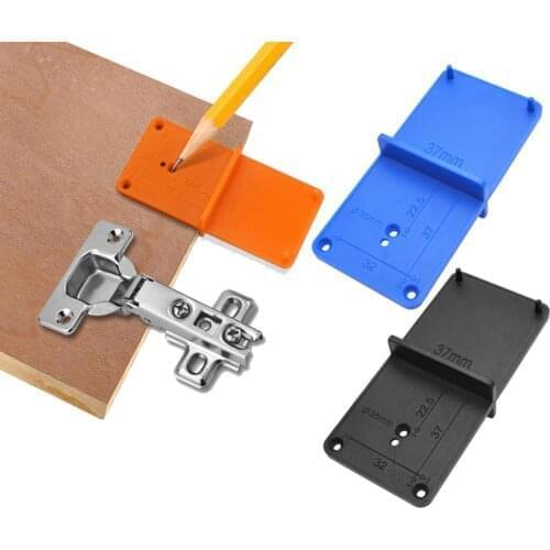 35mm 40mm Hinge Hole Drilling Guide Locator Hole Opener Template Door Cabinets DIY Tools For Woodworking Hand Tools Set