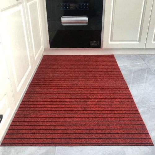 Anti Slip Kitchen Mat for Floor Long Hallway Stripe Carpets Bath Mat Doormat Living Room Bedroom Carpet Rugs Can Be Cut Foot Mat