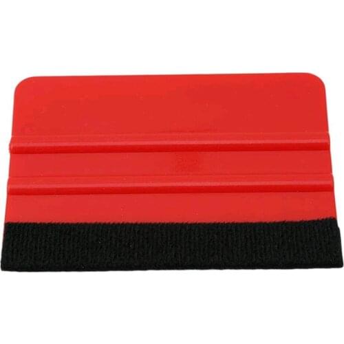 Plastic Felt Edge Squeegee Car Vinyl Wrap Application Tool Scraper Decal Top Edge Scraper Vinyl Plastic Soft Felt Durable