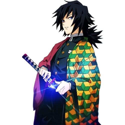 RuleMylife Anime Demon Slayer giyu tomioka car stickers decal anime cute car accessories decoration pegatinas para coche