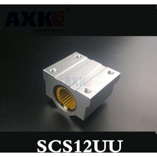 Sc12uu Scs12uu Scs12uu-s 12mm Corrosion-resistant Plastic Dust Slider Plastic Linear Motion Ball Bearings Slide Block Bushing