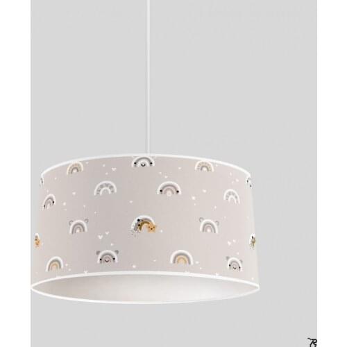 Merry Rainbow Boy Printing Patterned Kids Baby Room Bedroom Light Pendant Lamp Chandelier