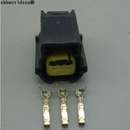 Shhworldsea 3pin 0.6mm auto electric plastic housing plug waterproof plug connector 31403-3700