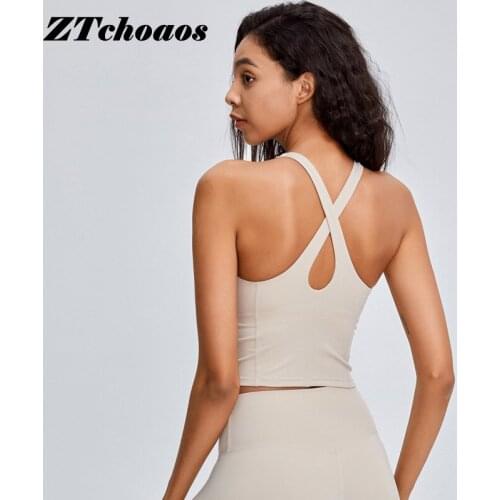 Wide shoulder strap sports underwear womens shock-proof running gathered yoga training vest beauty back fitness bra